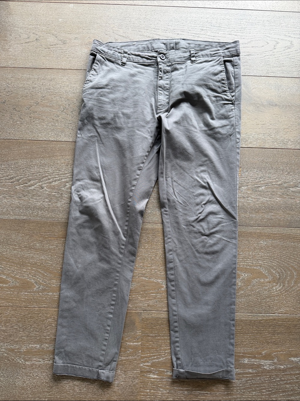 Zara Men's Gray Slim Chinos